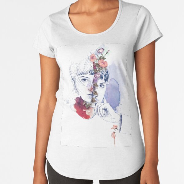 CELLULAR DIVISION by elena garnu Premium Scoop T-Shirt