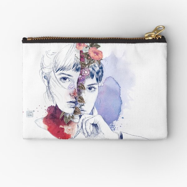 CELLULAR DIVISION by elena garnu Zipper Pouch