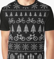 Christmas Cycling Jumper | Red Graphic T-Shirt
