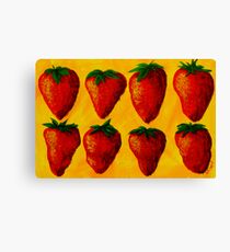 "Strawberry Fields" original pop art painting Canvas Print