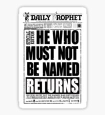 he who must not be named Sticker
