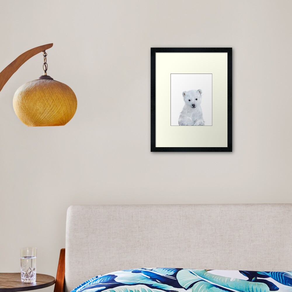 Little Polar Bear Framed Art Print