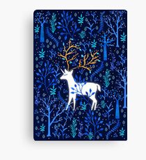 Deericorn In Blue Canvas Print