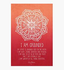 I AM GROUNDED Photographic Print