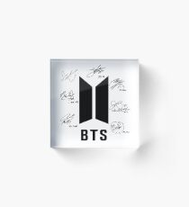bts bangtan boys signatures signature autograph Acrylic Block
