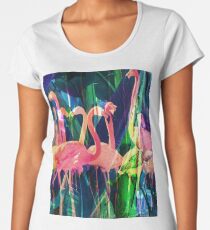 Flamingo Dance Premium Scoop T-Shirt