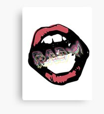 RAD to the Lips Canvas Print