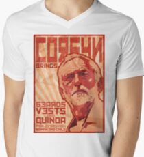 Corbyn Brings Beards, Vest and Quinoa Men's V-Neck T-Shirt