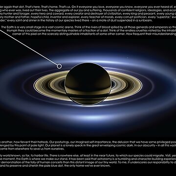 The Pale Blue Dot ~ Famous Voyager space photo CANVAS ART PRINT 16X12  poster