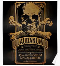 Laudanum Medical Goth Steampunk Label Poster