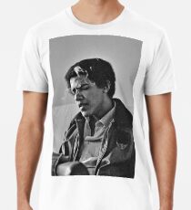 Young Barack Obama - Smoking Print Men's Premium T-Shirt