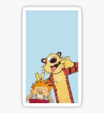 Calvin and Hobbes shirt Sticker