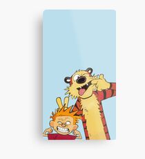 Calvin and Hobbes shirt Metal Print