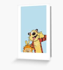 Calvin and Hobbes shirt Greeting Card