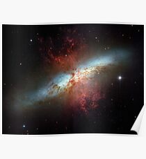 Hubble Space Telescope Print 0007 - Starburst Galaxy M82 - hs-2006-14-a-full_jpg Poster