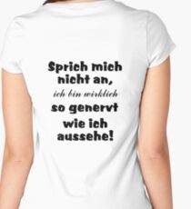 Not responsive-black Women's Fitted Scoop T-Shirt