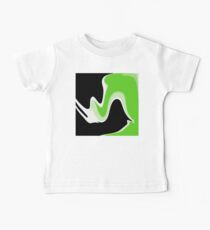 Green and black abstract shapes Baby Tee