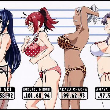 Bust Size Chart Maken-Ki Girls | Art Board Print