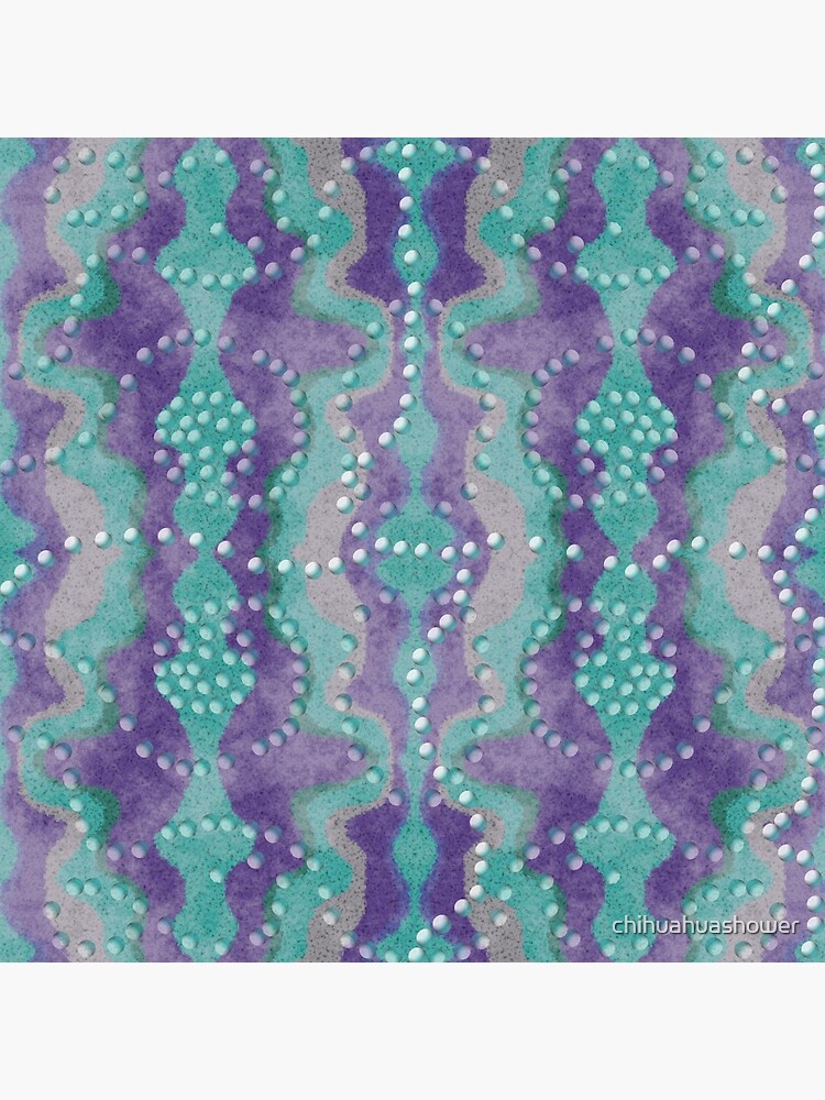 Teal and Purple boho pearls by chihuahuashower