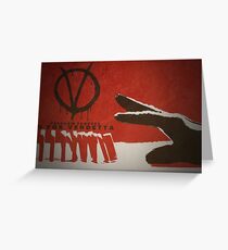 V for Vendetta Greeting Card