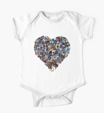 L.O.V.E MJJ Mosaic Heart One Piece - Short Sleeve