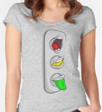 Traffic Lips Women's Fitted Scoop T-Shirt