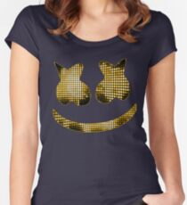 Marshmello (Electric Gold) Women's Fitted Scoop T-Shirt