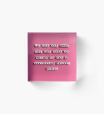 Eat a Model Acrylic Block