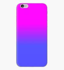 Ombré Shade Color Fade in Neonblau und Pink iPhone-Hülle & Cover