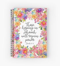 2018 Year Text Design no. 2 (ENGLISH) Spiral Notebook