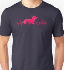Dachshund Heartbeat ornament Lovers tShirt Unisex T-Shirt