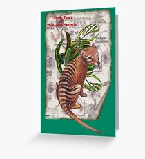 ICON ~ TAZZIE TALES OF - Thylacine Secrets by tasmanianartist Greeting Card