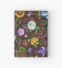 D1G1TAL-M00DZ ~ FOLKART ~ FLORAL ~ Kunterbunt Floral Medley by tasmanianartist Notizbuch