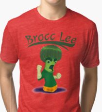 Brocc Lee - parody Rock Lee Tri-blend T-Shirt