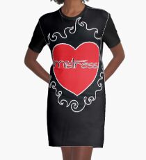 Mistress BDSM Burning Heart Design by Dirk Hooper Graphic T-Shirt Dress