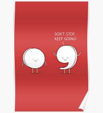 positive punctuation Poster