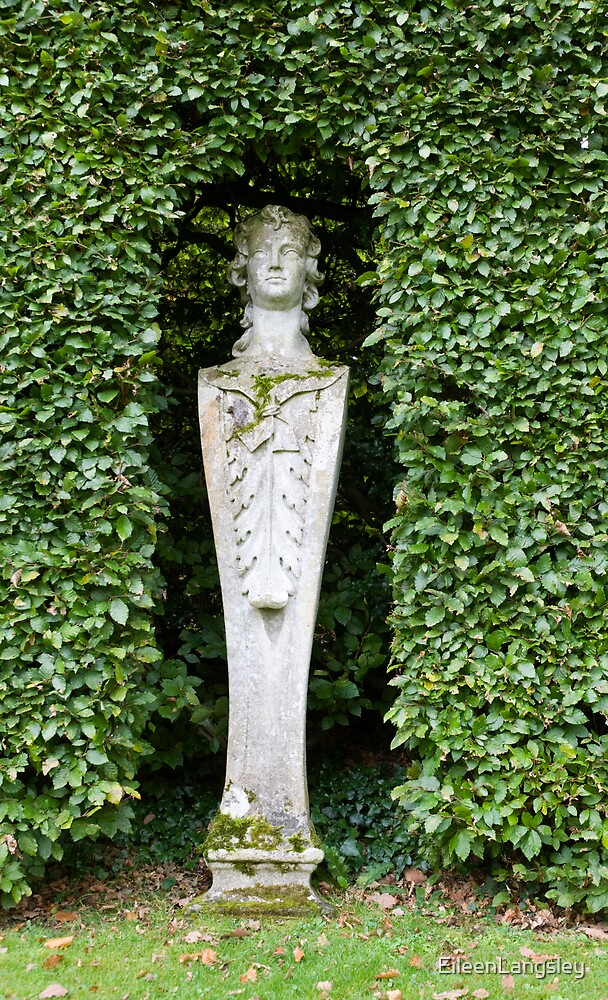 "A garden statue in a niche." by EileenLangsley Redbubble