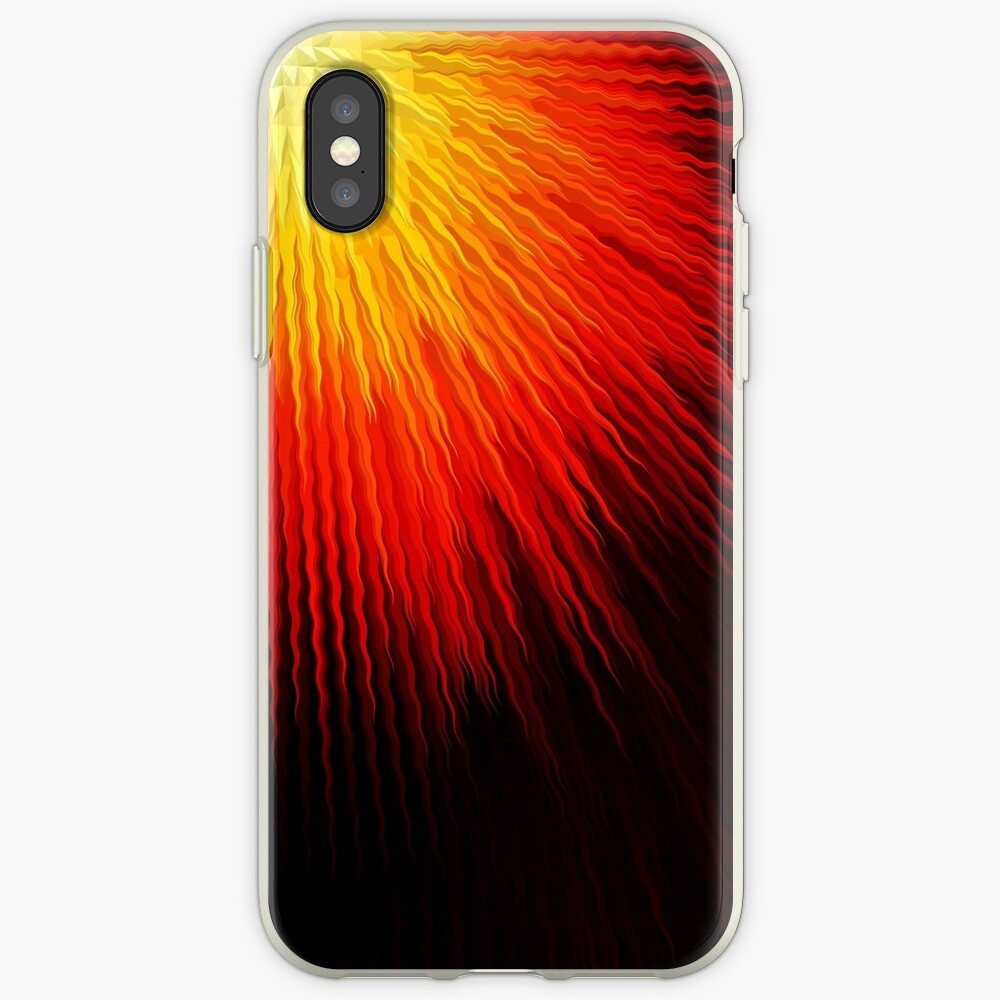 Fiery sun iPhone Case & Cover