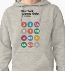 New York Subway Guide // White Pullover Hoodie