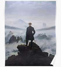 Wanderer above the sea of fog Poster