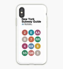 New York Subway Guide // White iPhone Case