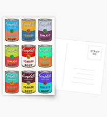 Andy Warhol Campbell's soup cans Postcards