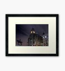 Liver Building and guard Framed Print