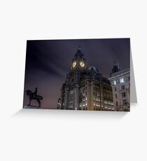 Liver Building and guard Greeting Card