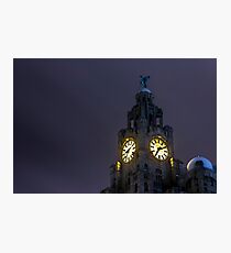Top of the Liver Building tower Photographic Print