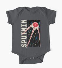 Sputnik Sterne Baby Body Kurzarm