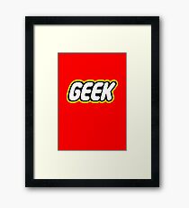 Lego Geek Framed Print