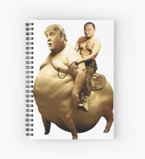 Putin riding Trump Spiral Notebook