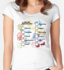Drink Around the World - EPCOT Passport Women's Fitted Scoop T-Shirt
