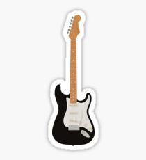 Stratocaster guitar - Black Sticker